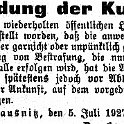 1927-07-05 Kl Meldung Kurgaeste